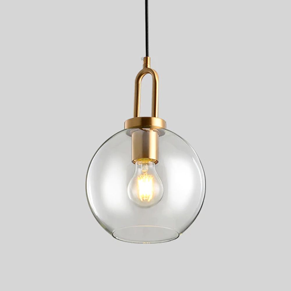 Lampă de tavan suspendată sticlă 20cm APP629-1CP 2