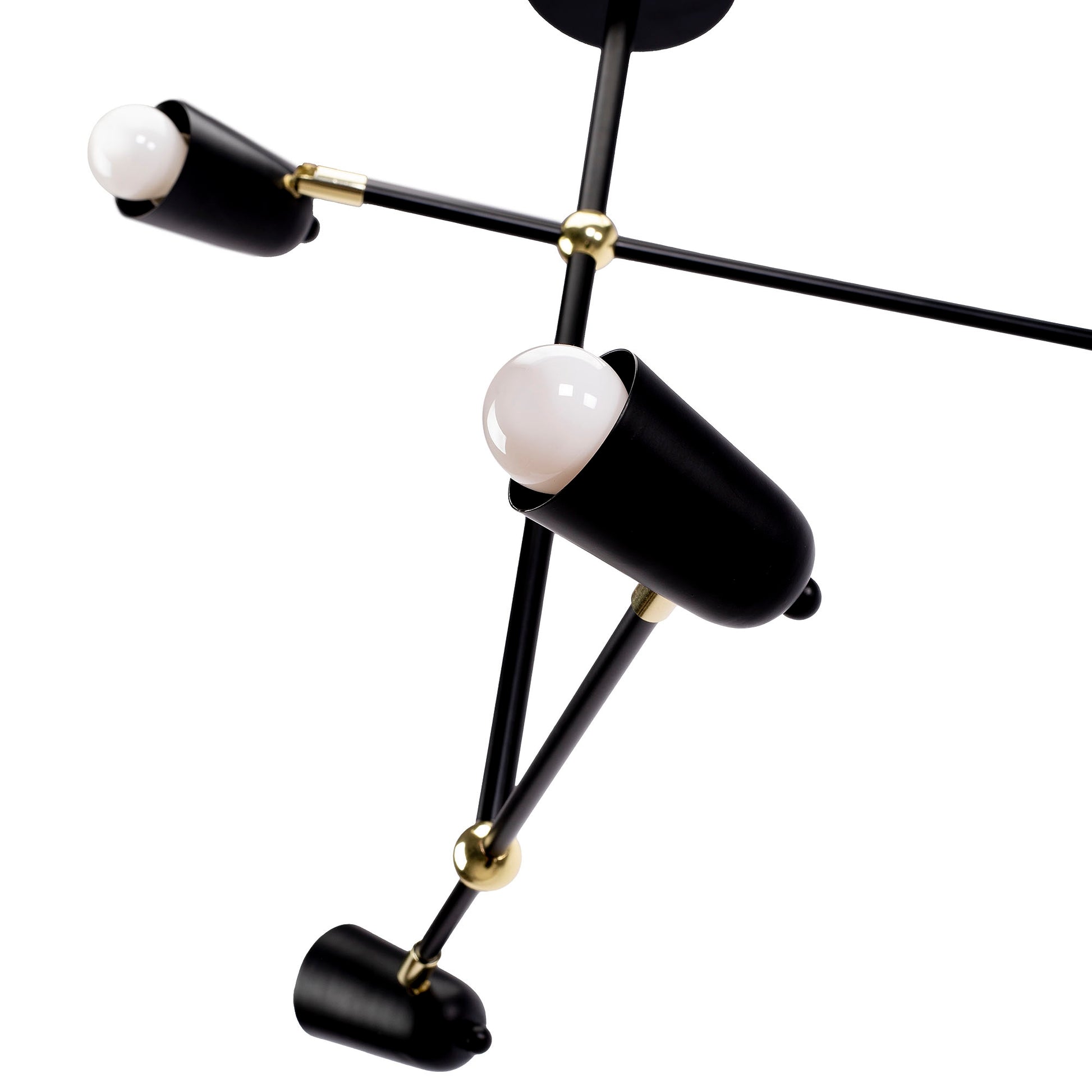 Lampa APP1708-4CP Black + Gold  11