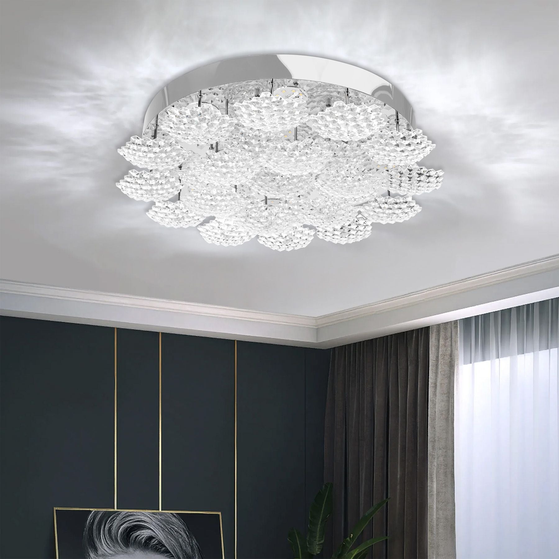 Lampă De Tavan Led Ms014-c Chrome  8