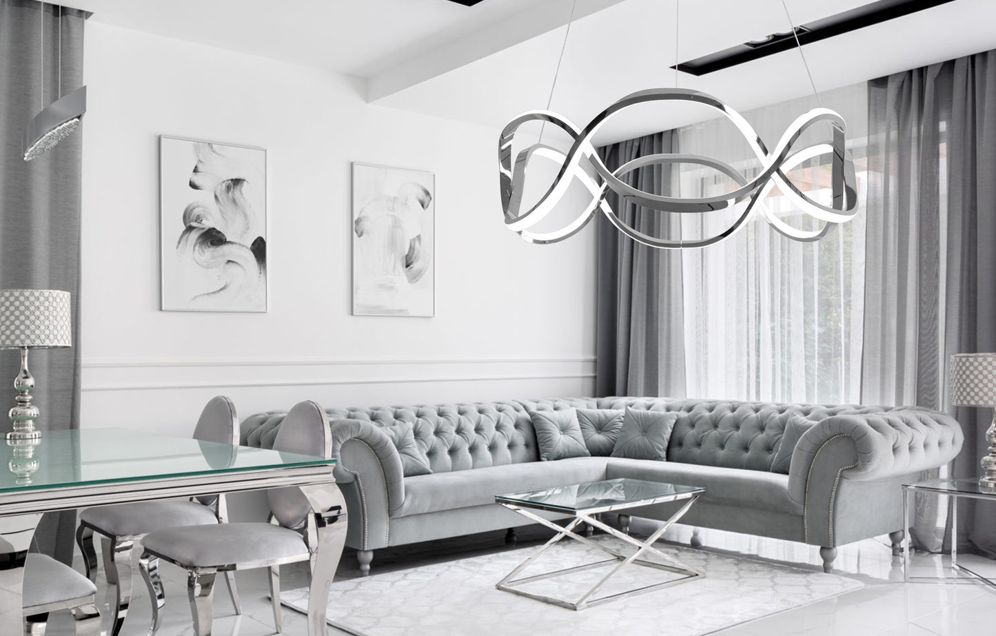 Lampa Led App801-cp Twist Chrome  6