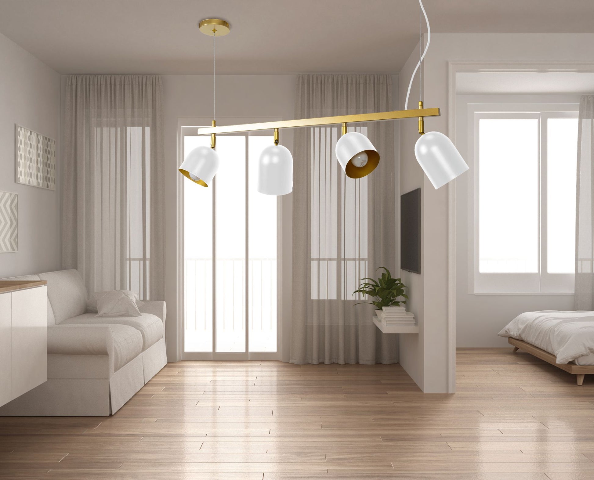 Lampă de tavan APP1030-4CP White  6