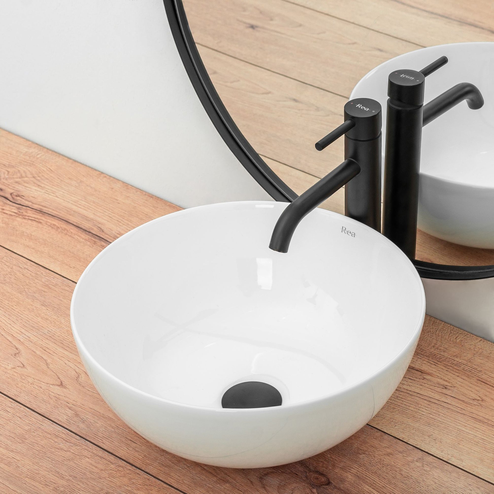 Lavoar pentru blat Rea Stella White 4