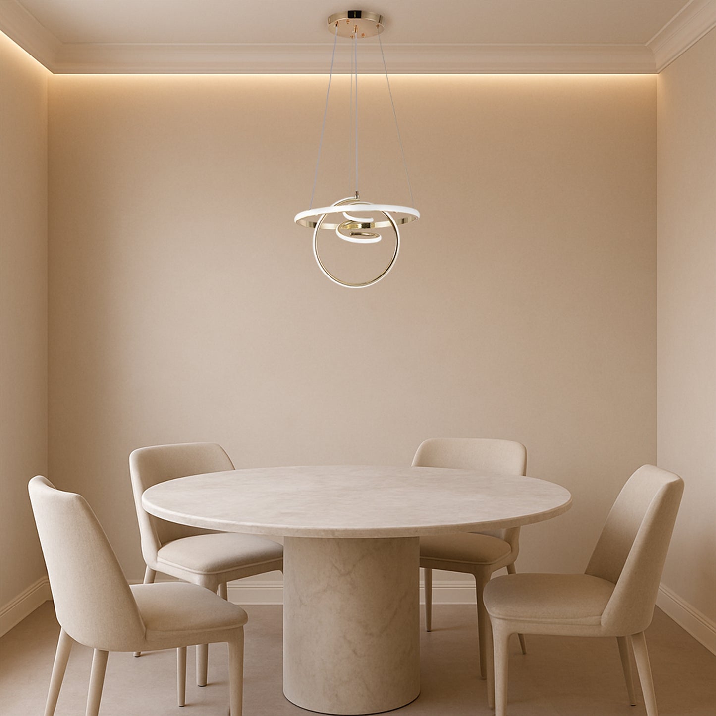 Lampă Suspendată Led G066-cp Gold  3