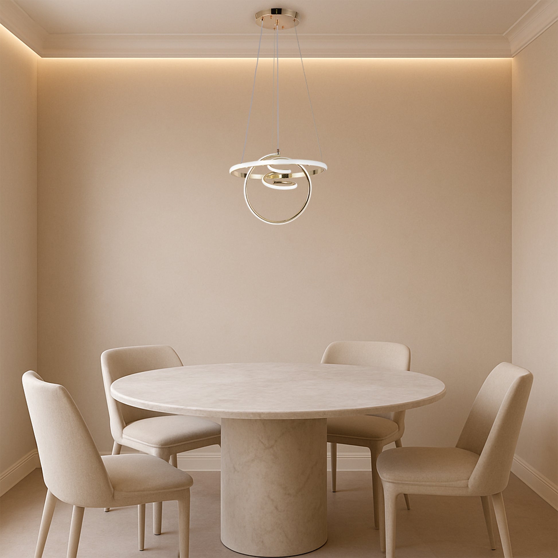 Lampă Suspendată Led G066-cp Gold  3