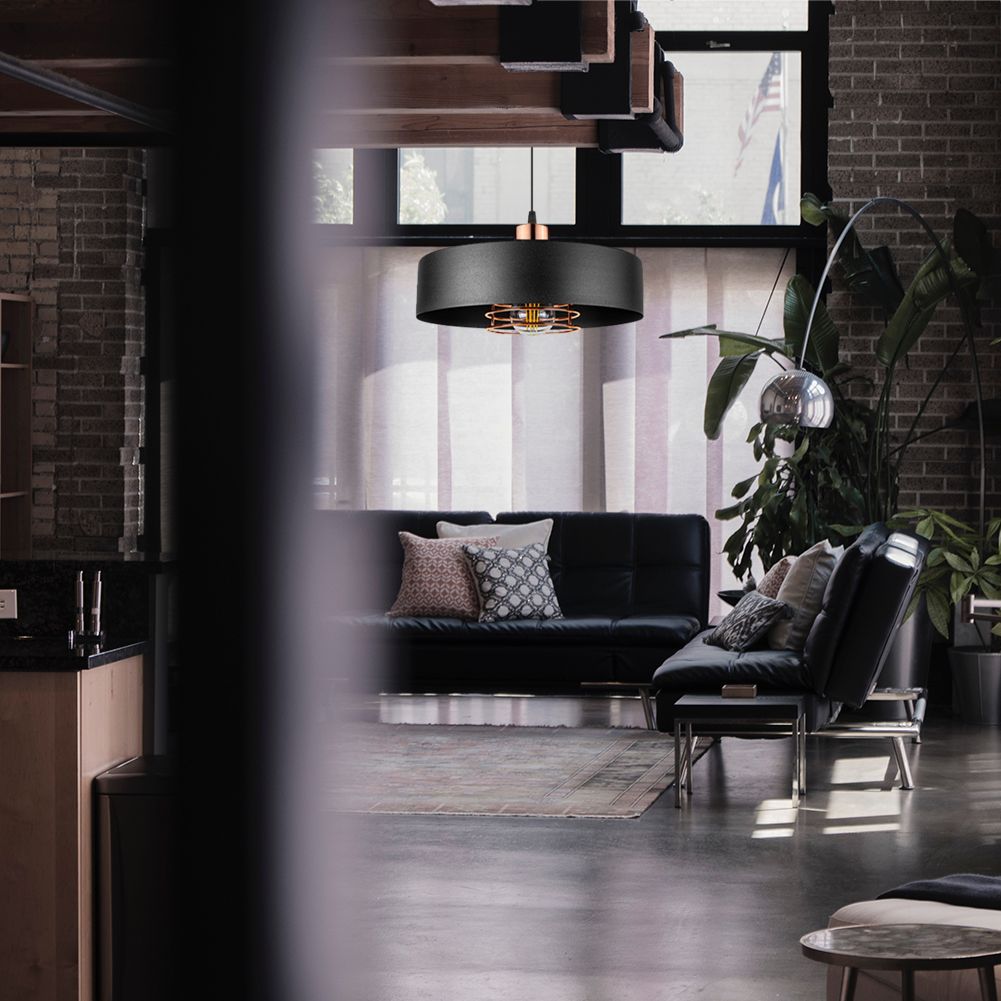 Lampă suspendată APP1246-1CP Black/Rose gold  4