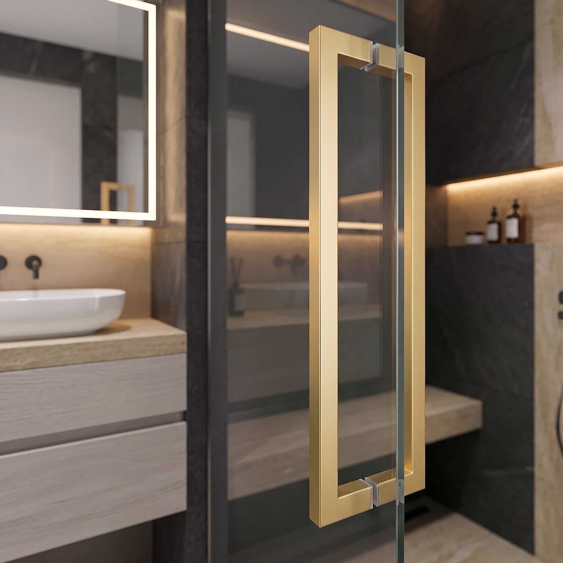Mâner Pentru Ușa De Duș Rea 01 Brushed Gold 3
