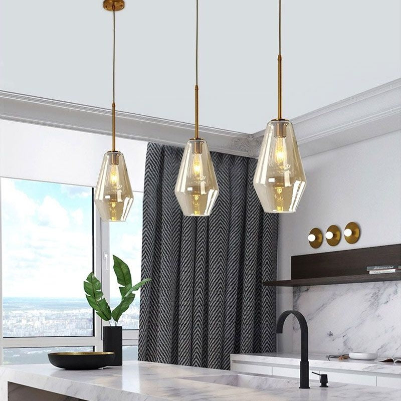 Plafoniera Din Sticlă APP439-1CP Amber  5