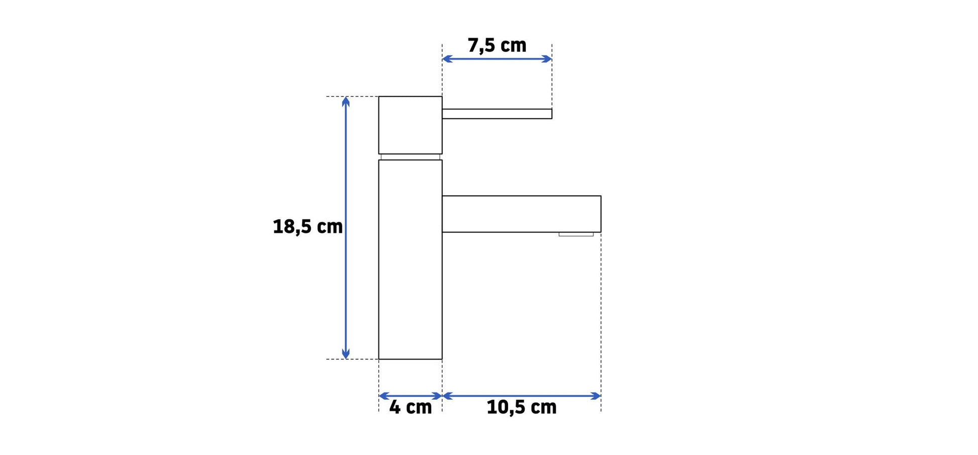 Robinet pentru lavoar Rea Tess scurt 8