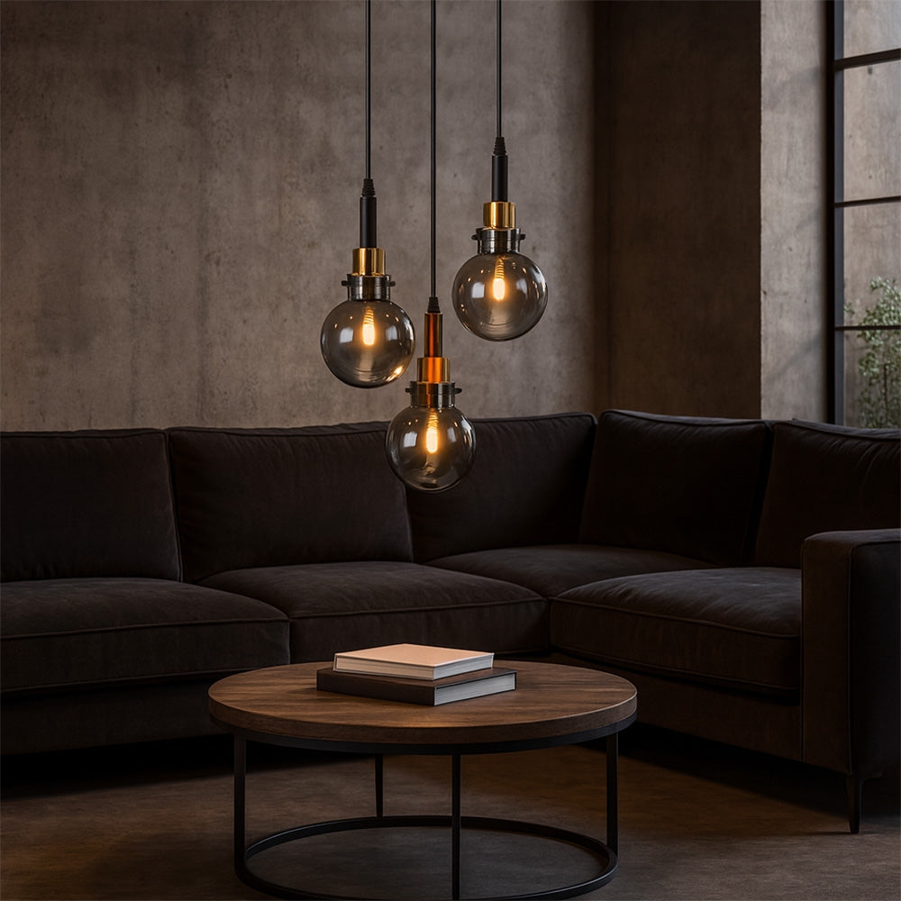 Lampă Suspendată APP1125-3CP Black Gold  7
