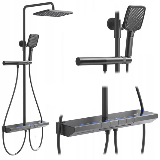 Set dus cu termostat REA Pedro Titanium  1