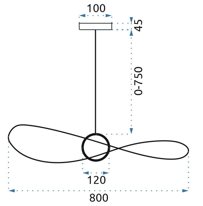LAMPĂ LED 80cm APP652-1CP 6