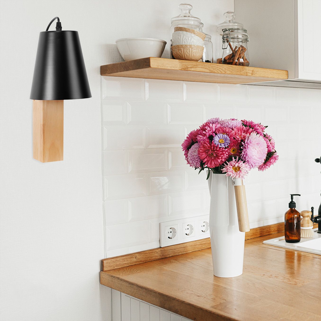 Lampa de perete LOFT APP1279-1W BLACK  5
