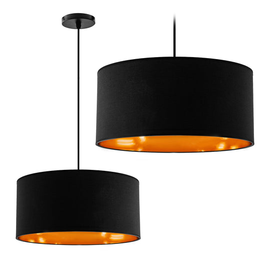Lampă suspendată Negru Auriu 40cm APP620-1CP 1