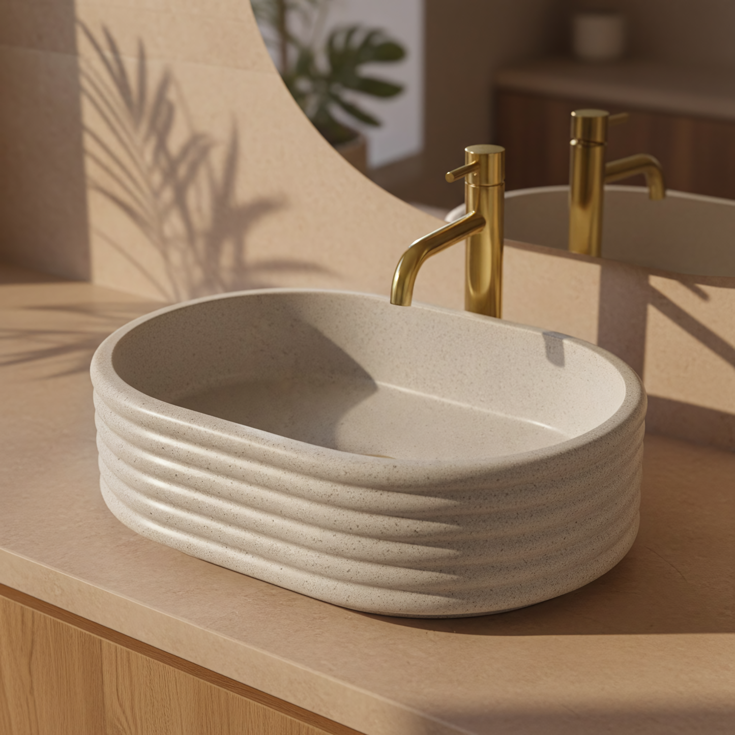 Lavoar pe blat Nicoletta Beige  1