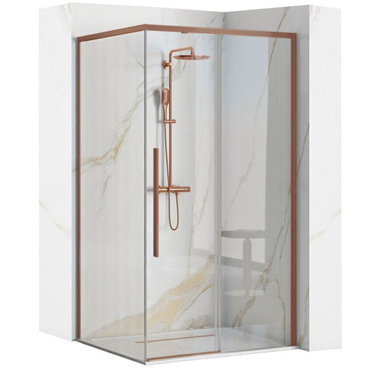 Cabina De Dus Solar Copper Brush 90x90 Cm fara cadita 1