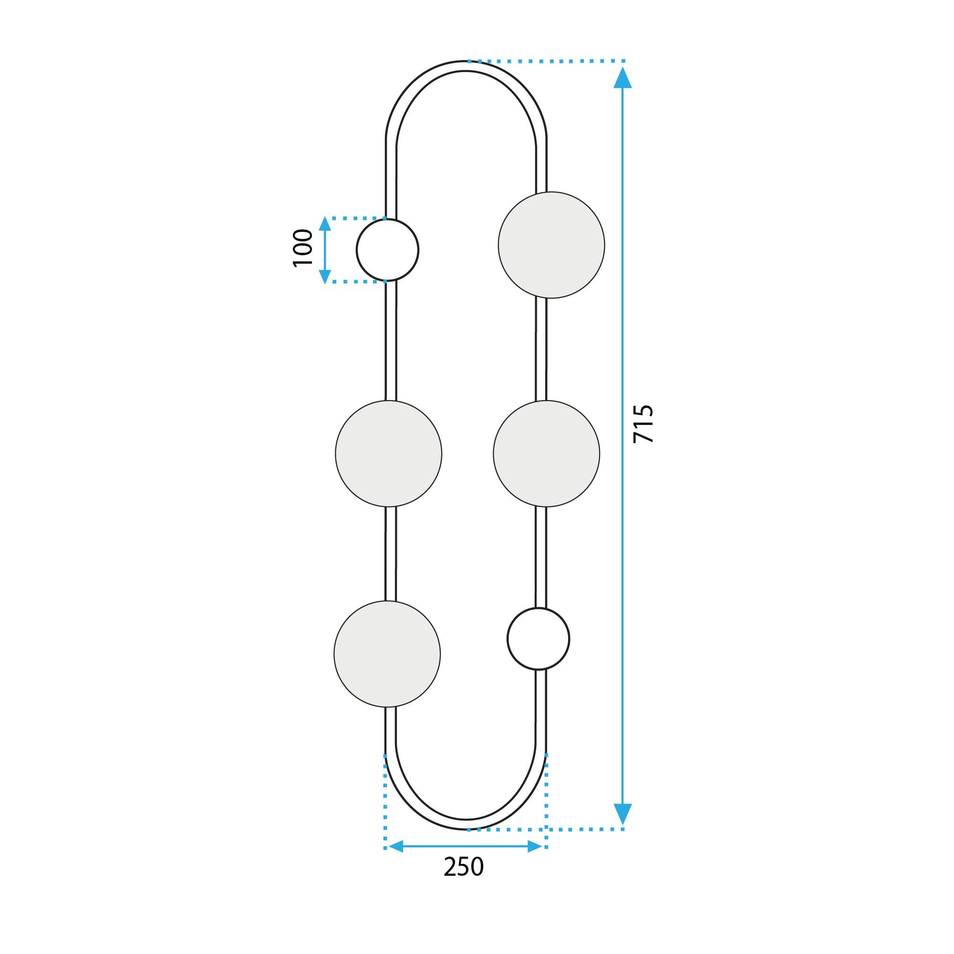 Aplica perete APP1144-4W złota  7