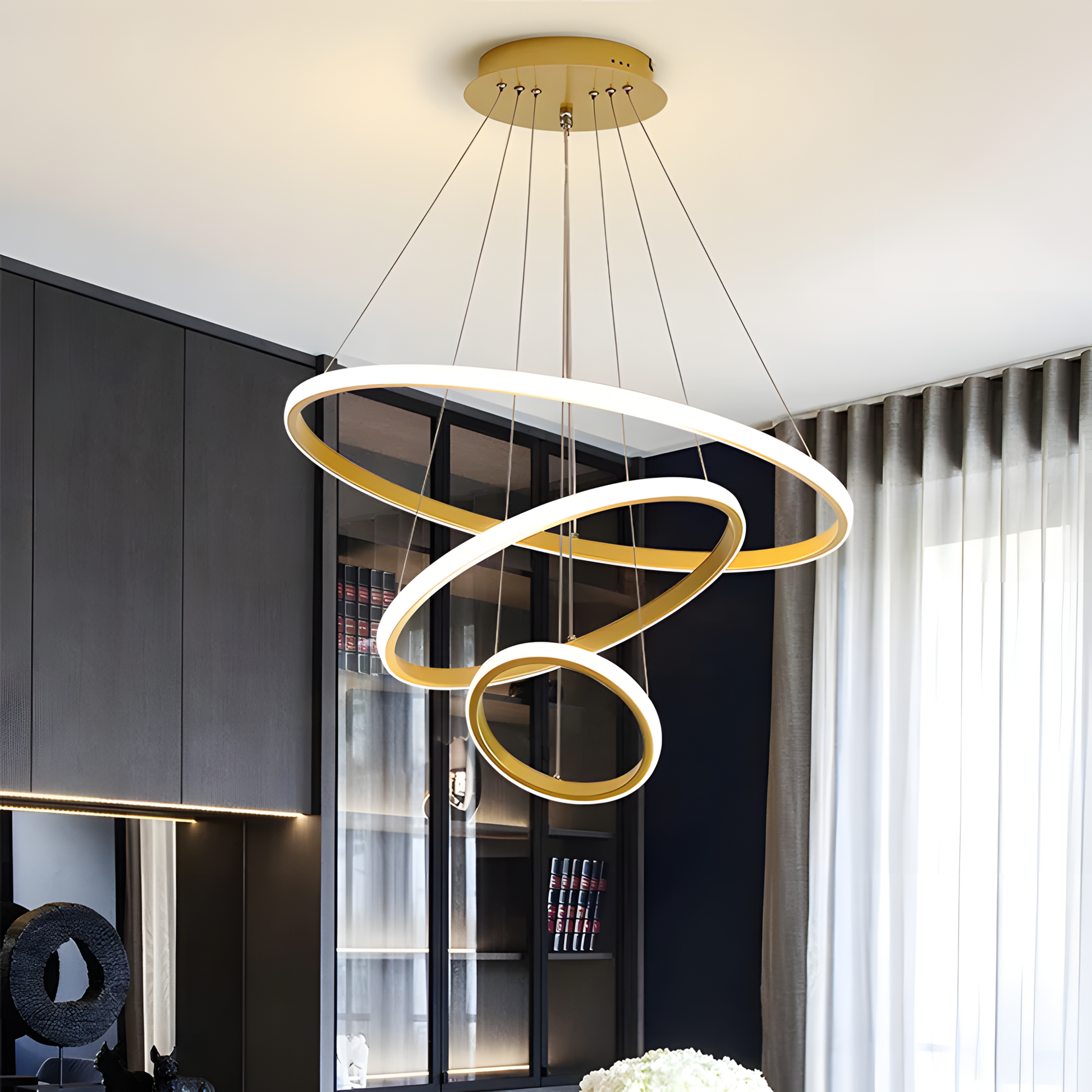 Lampă Suspendată Lhj010-cp4 Brush Gold  10