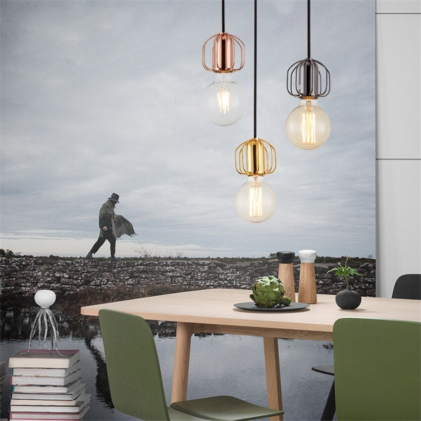 Lampa De Tavan Suspendabila Loft Black APP591-1CP  4