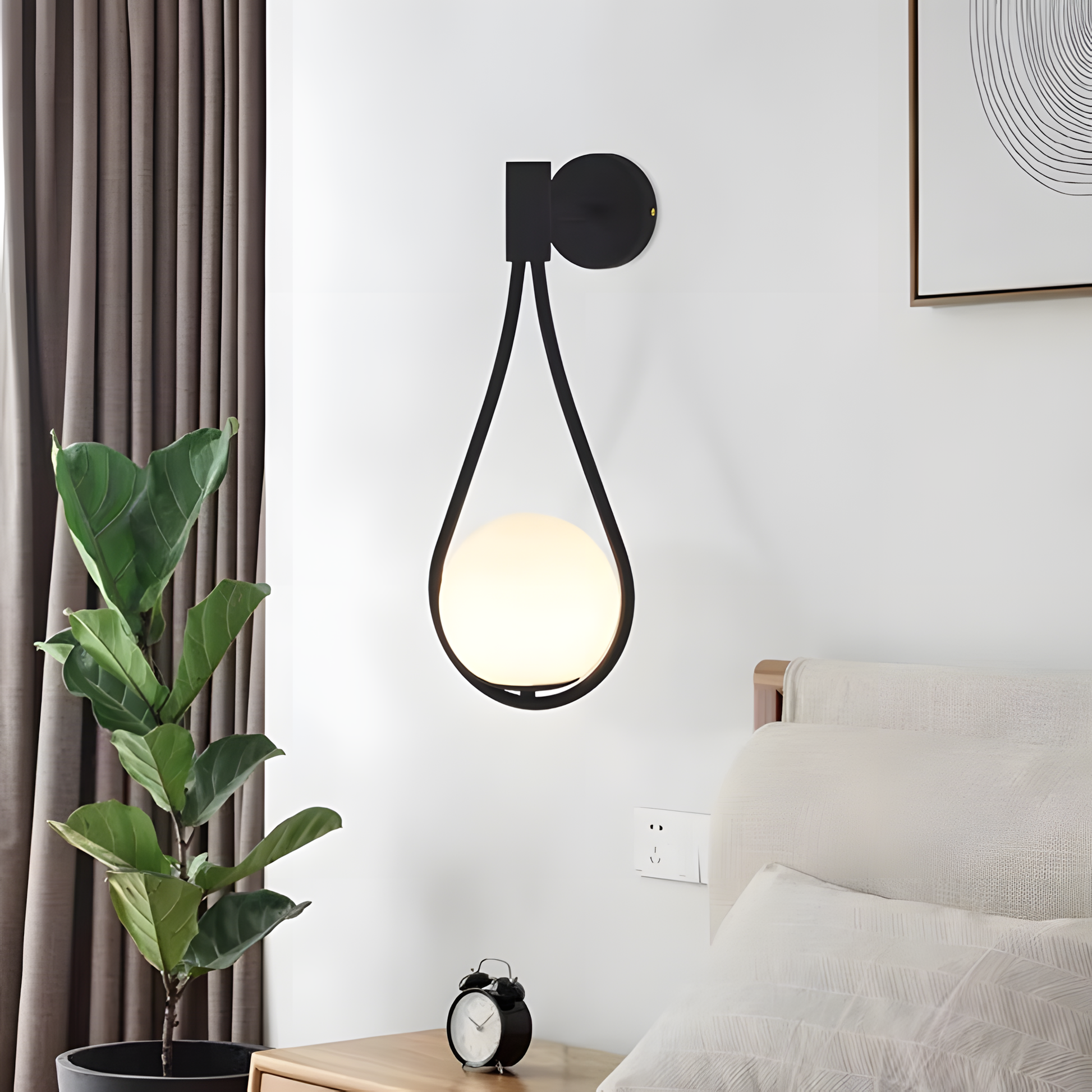 Lampa De Perete G093-1w Black White  4