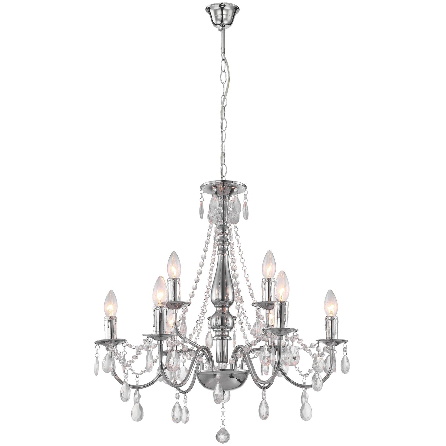 Lampă Suspendată Ebt016-9cp Chrome  7