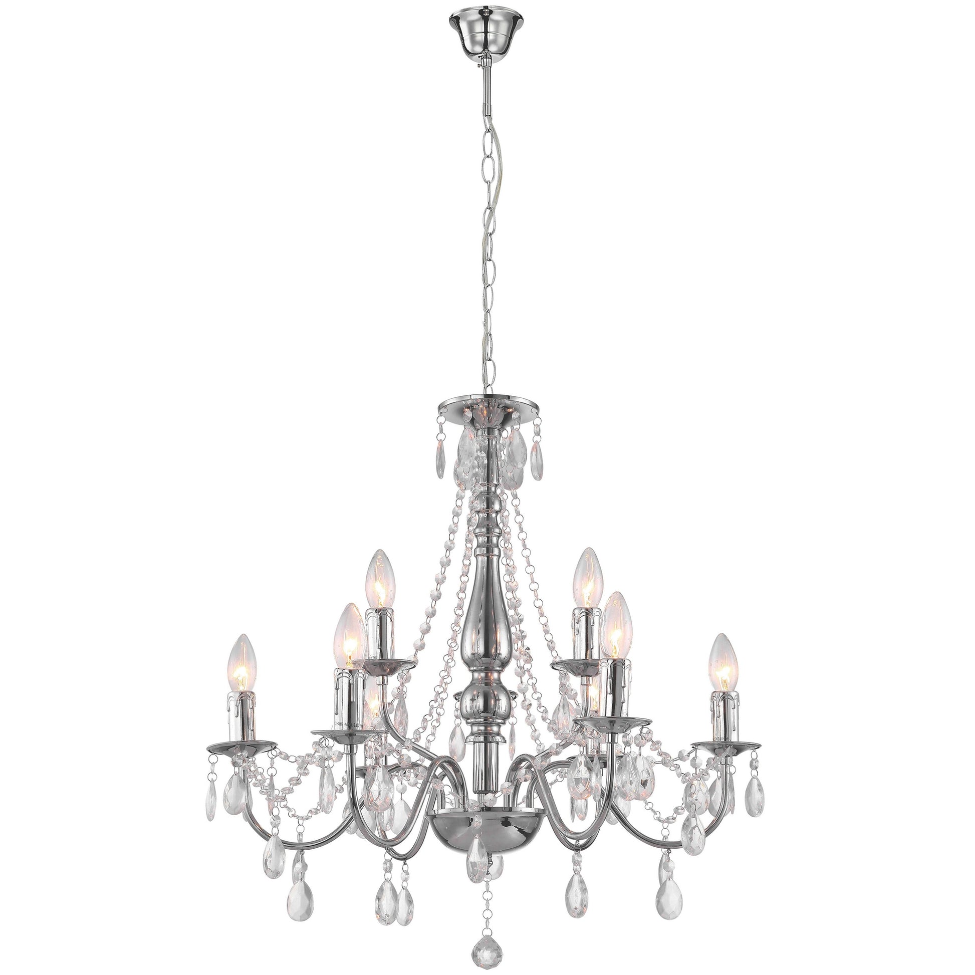Lampă Suspendată Ebt016-9cp Chrome  7