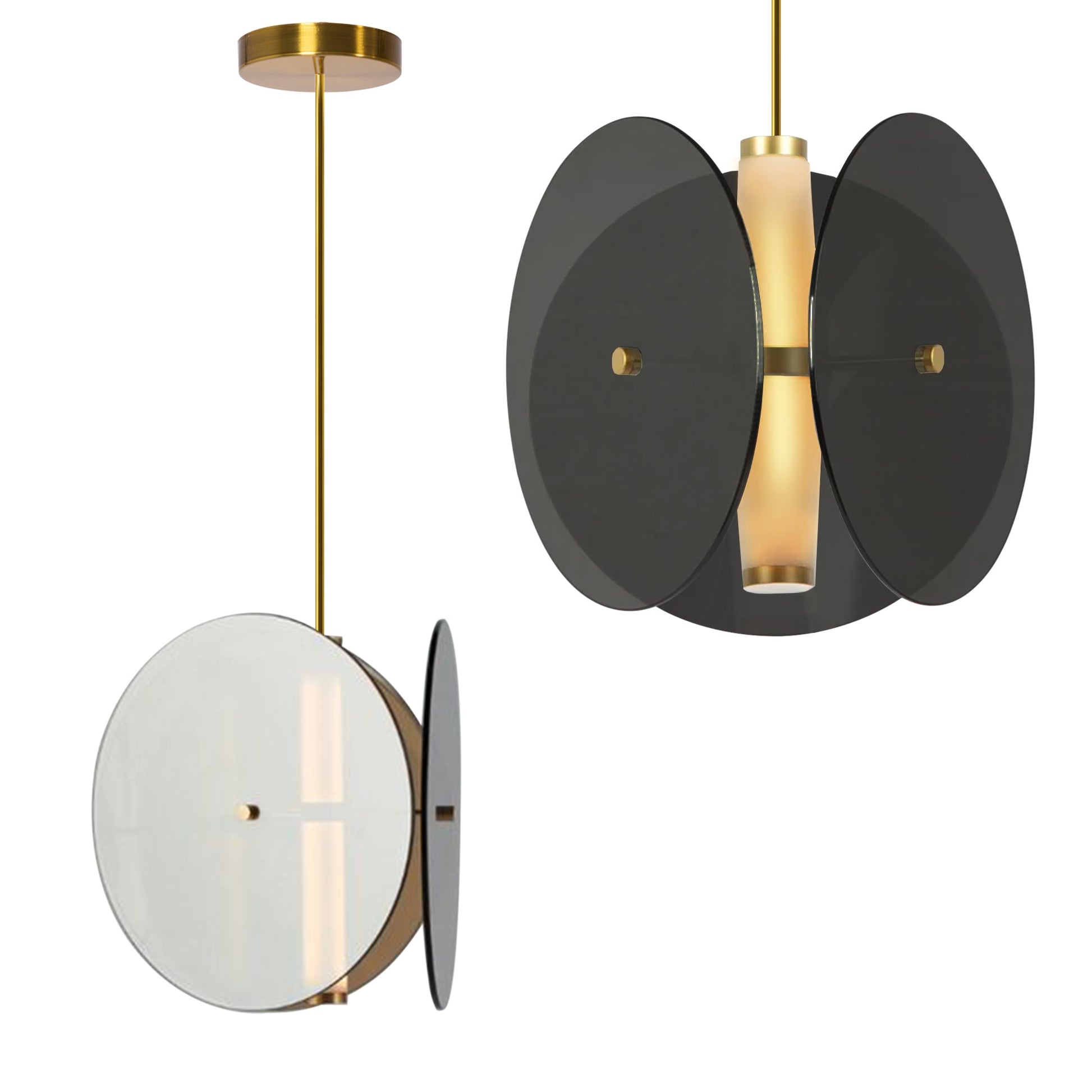 Lampă Suspendată Black App1675-cp Round  1