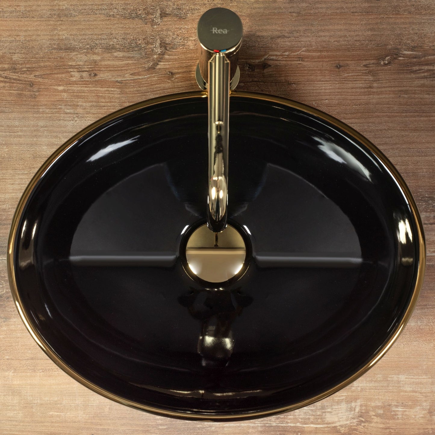 Lavoar pe blat Rea Sofia Black Gold Edge 5