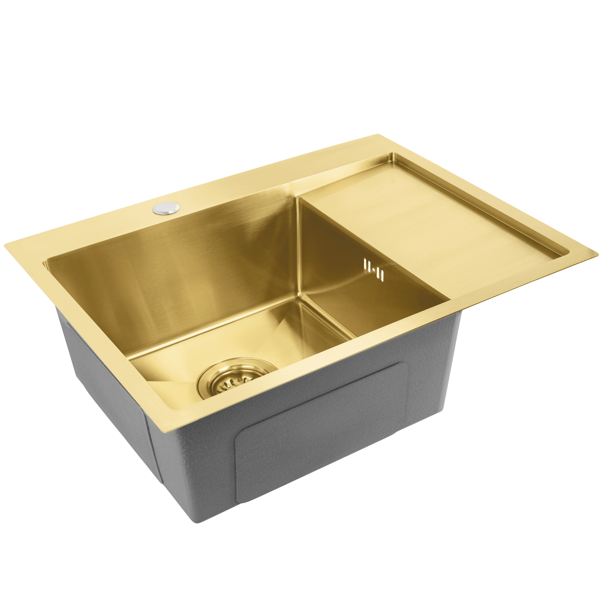 Chiuvetă inox Fin BRUSH GOLD cu robinet de bucătărie 8