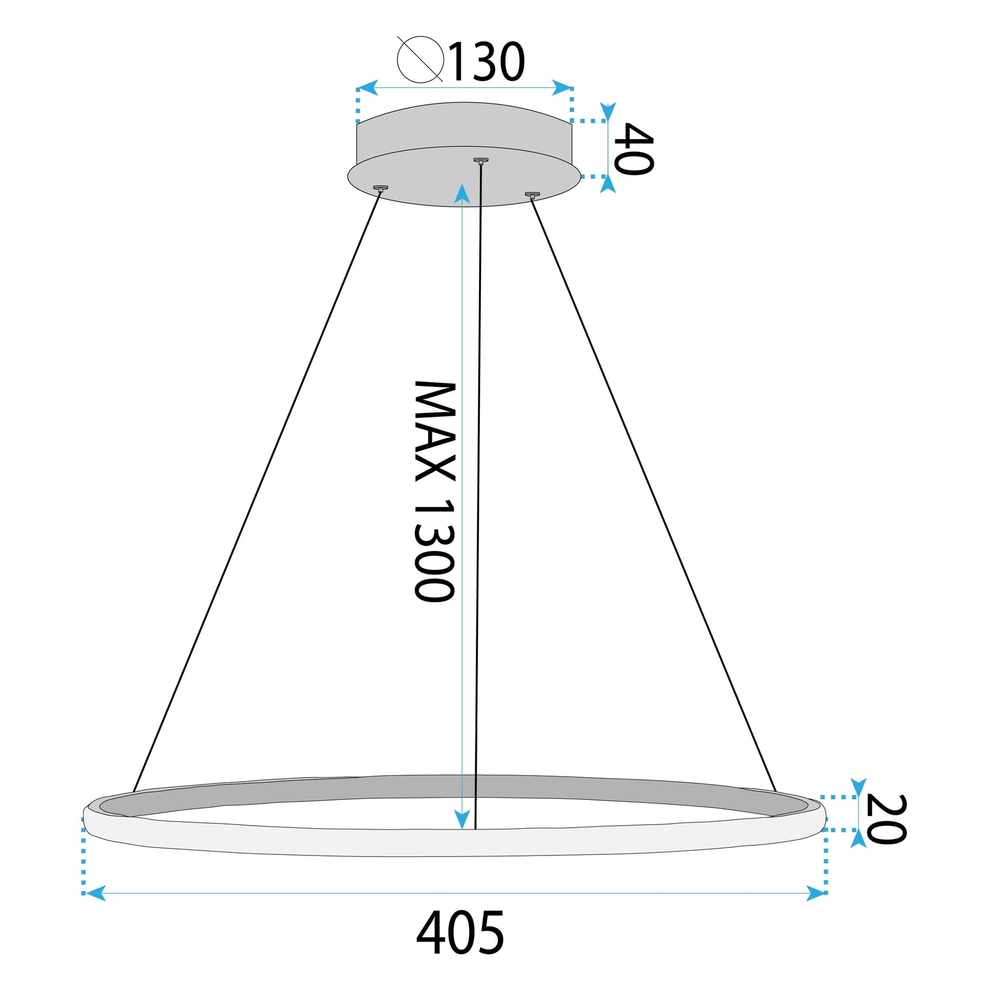 Lampă Suspendată Lhj004-cp 40 Cm Aur Periat  4