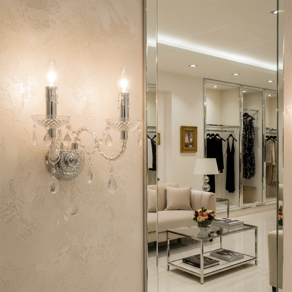 Lampa De Perete Ebt017-2w Transparent  4