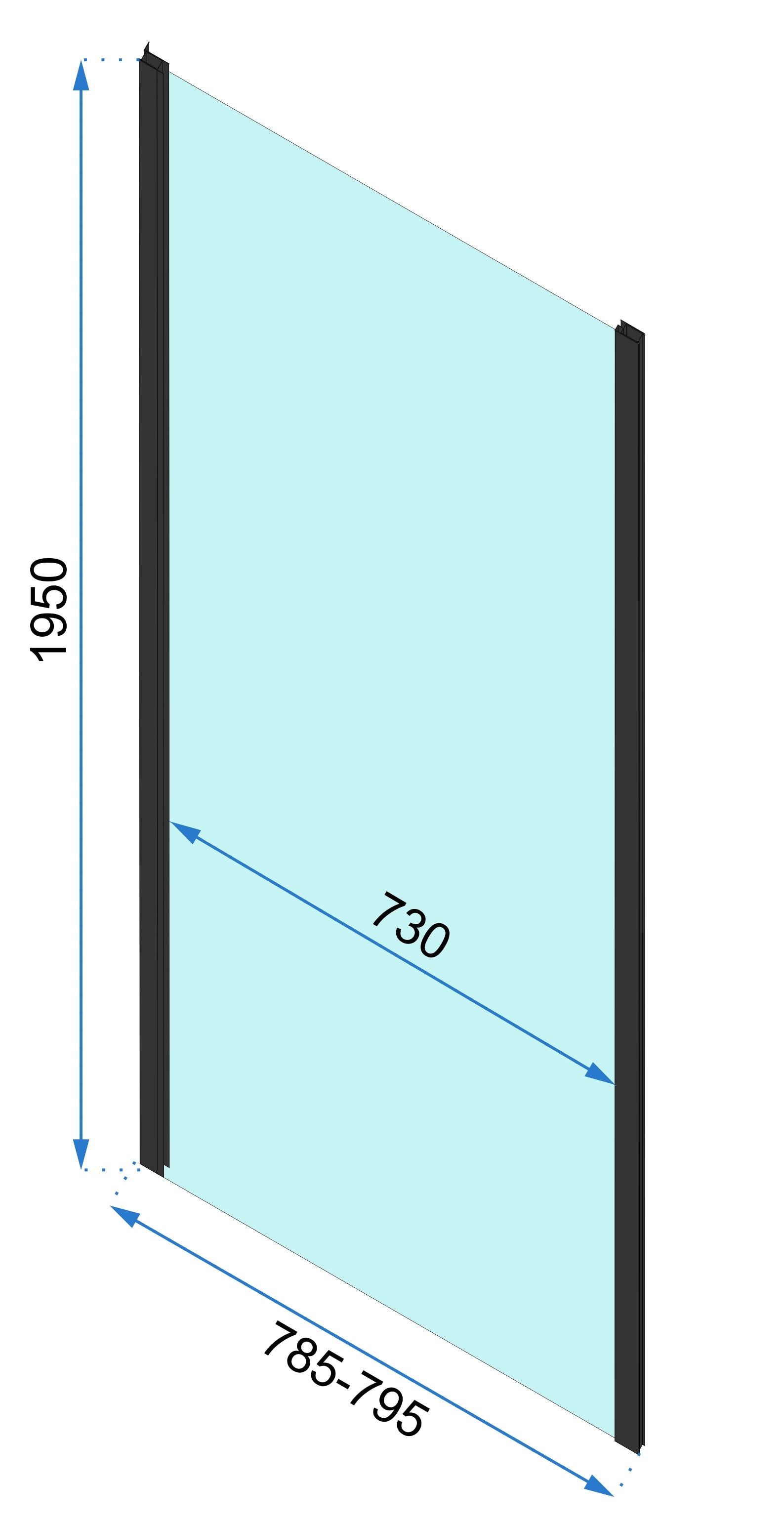 Cabina de dus Rapid Slide Usa: 140 Perete: 80 13