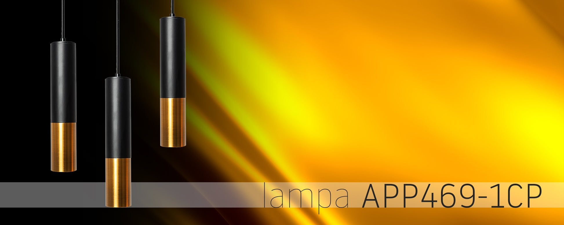 Lampă Suspendată De Tavan Din Metal Negru Auriu APP469-1CP  6
