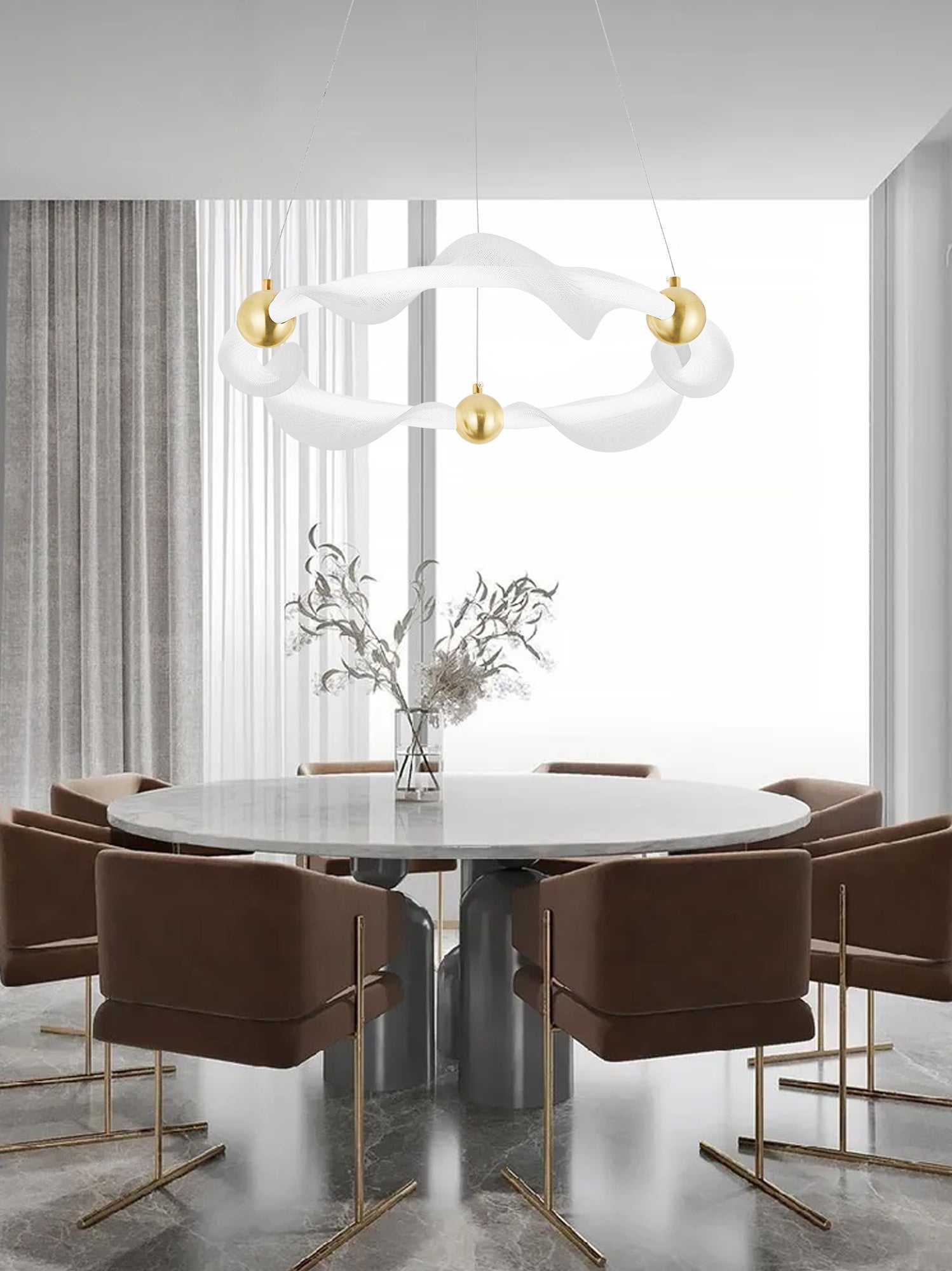 Lampa Led G010-cp White/gold  4