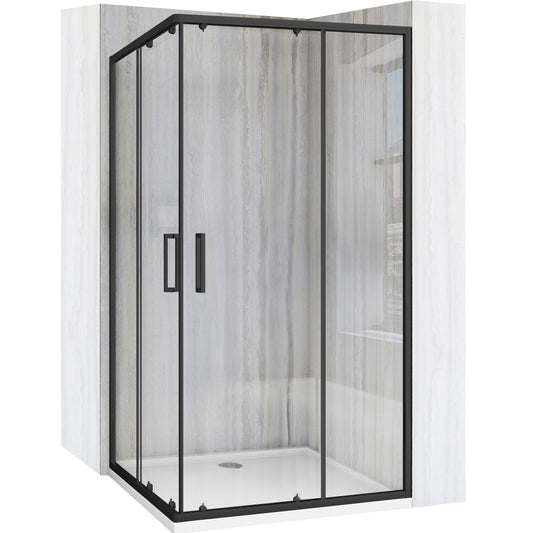 Cabină de duș Rea City 80x100 cm Black fara cadita 1