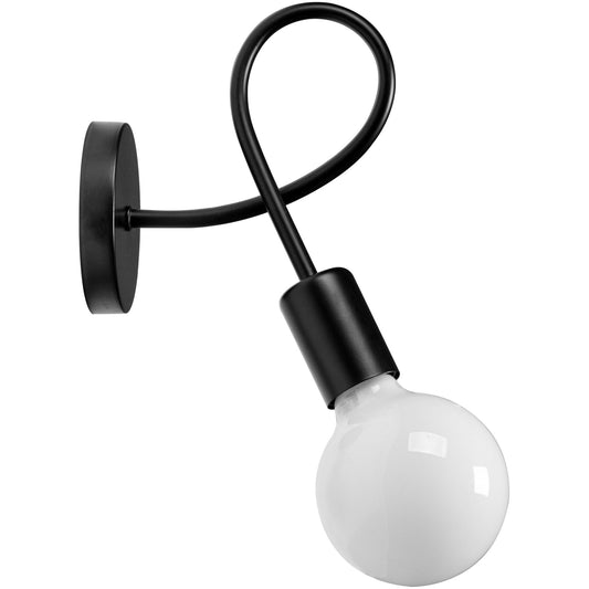 Lampă de perete Metal Loft PARADISE Negru 392199  1