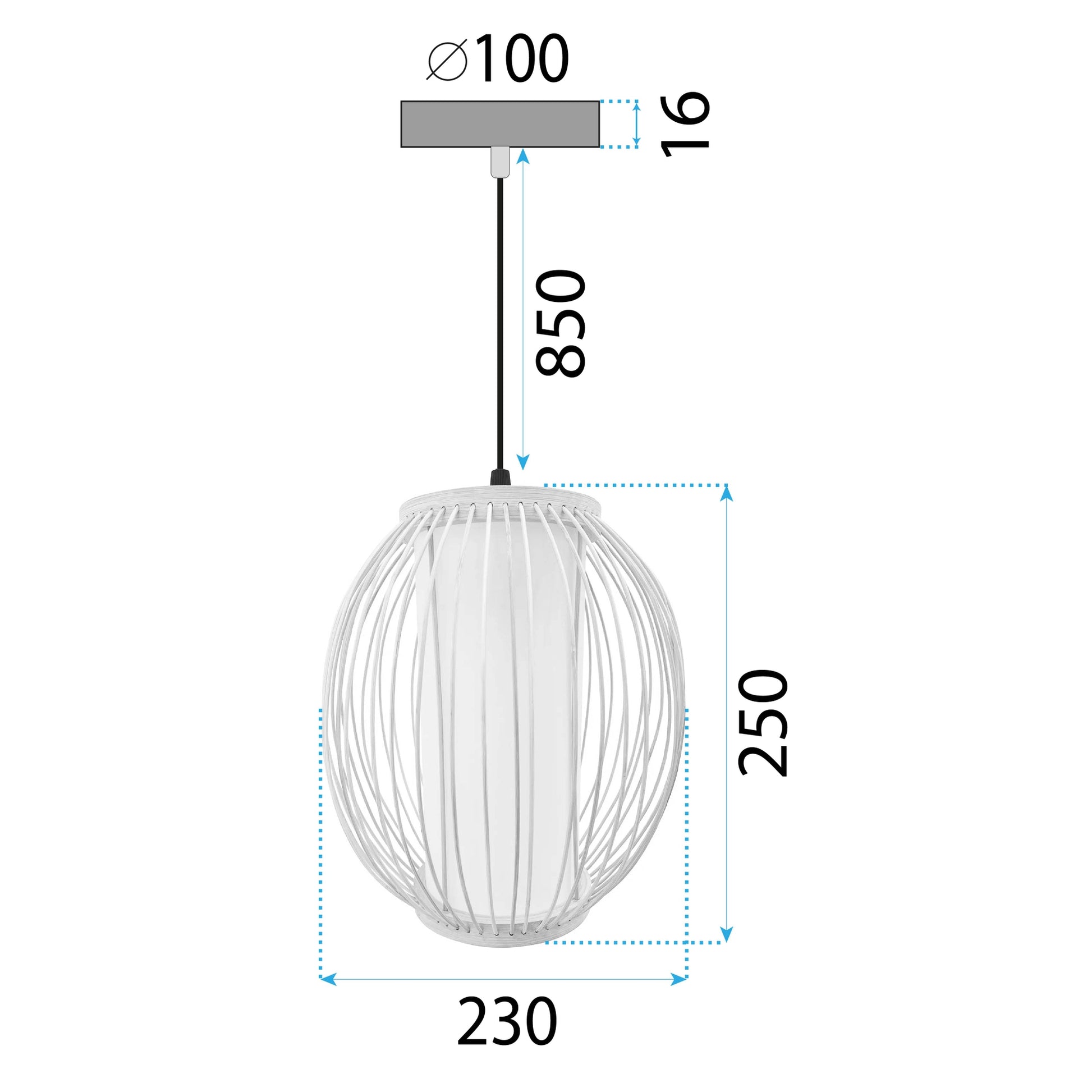 Lampă De Tavan Bamboo APP1634-1CP  8