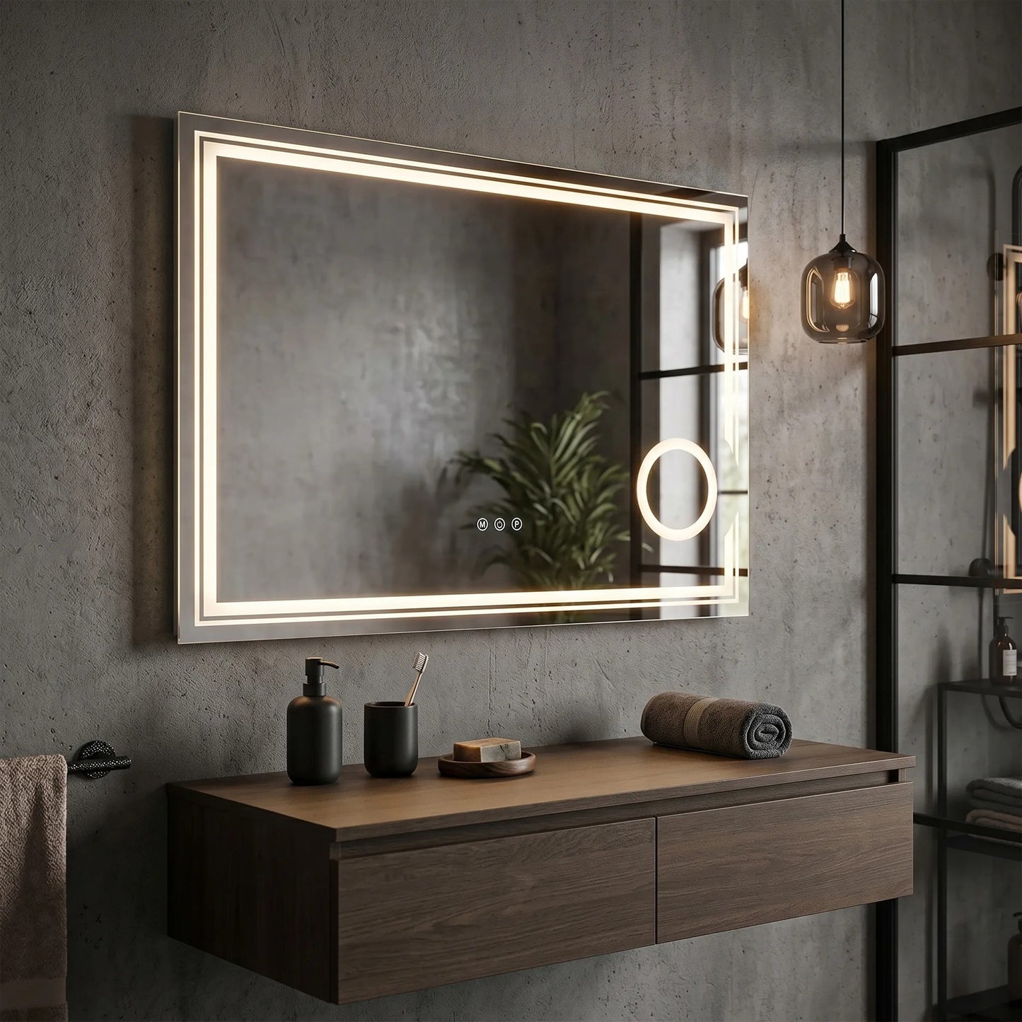Oglindă LED 80x60cm HAVEN  3