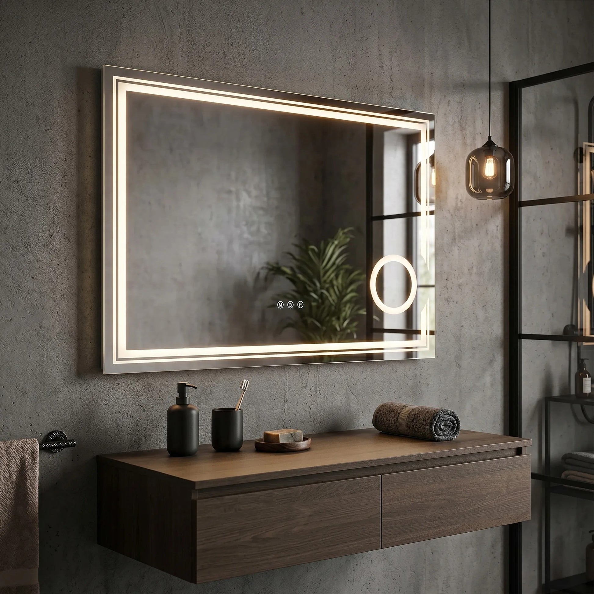 Oglindă LED 80x60cm HAVEN  3