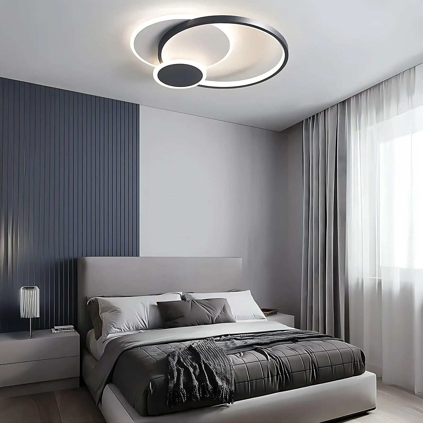 Lampă de tavan APP1709-C Black LED  3