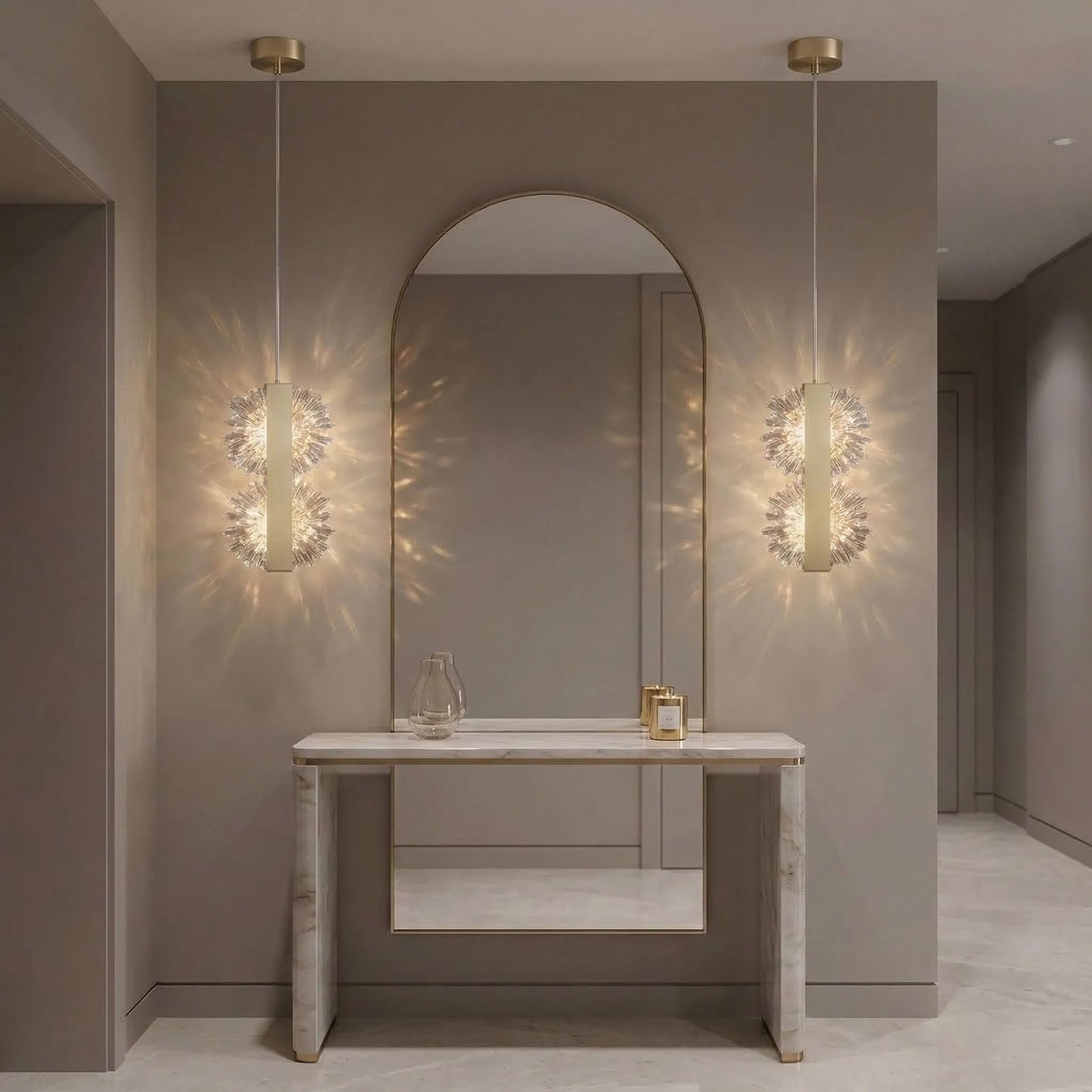 lampă suspendată LED G148-2CP Gold Brush  3