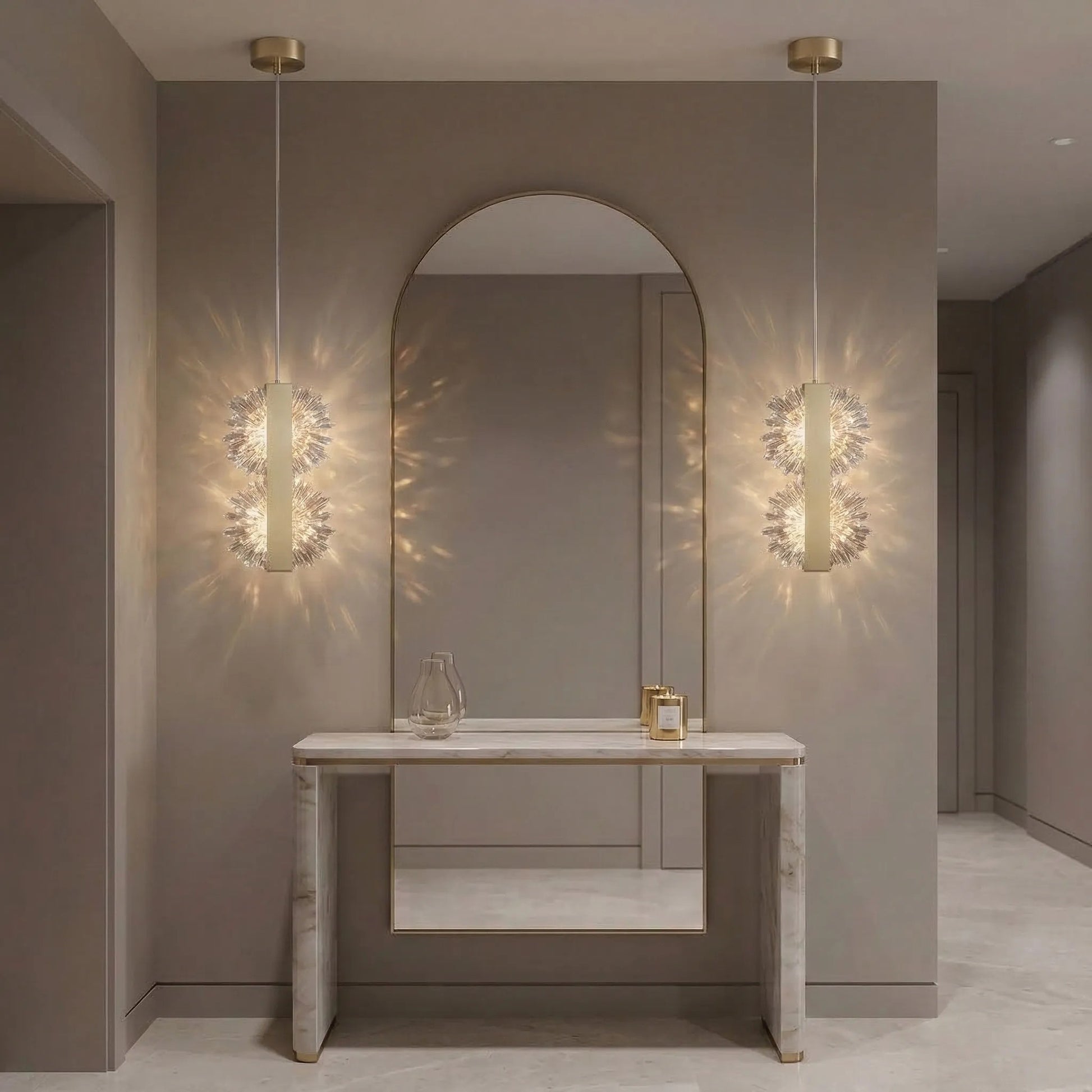 lampă suspendată LED G148-2CP Gold Brush  3