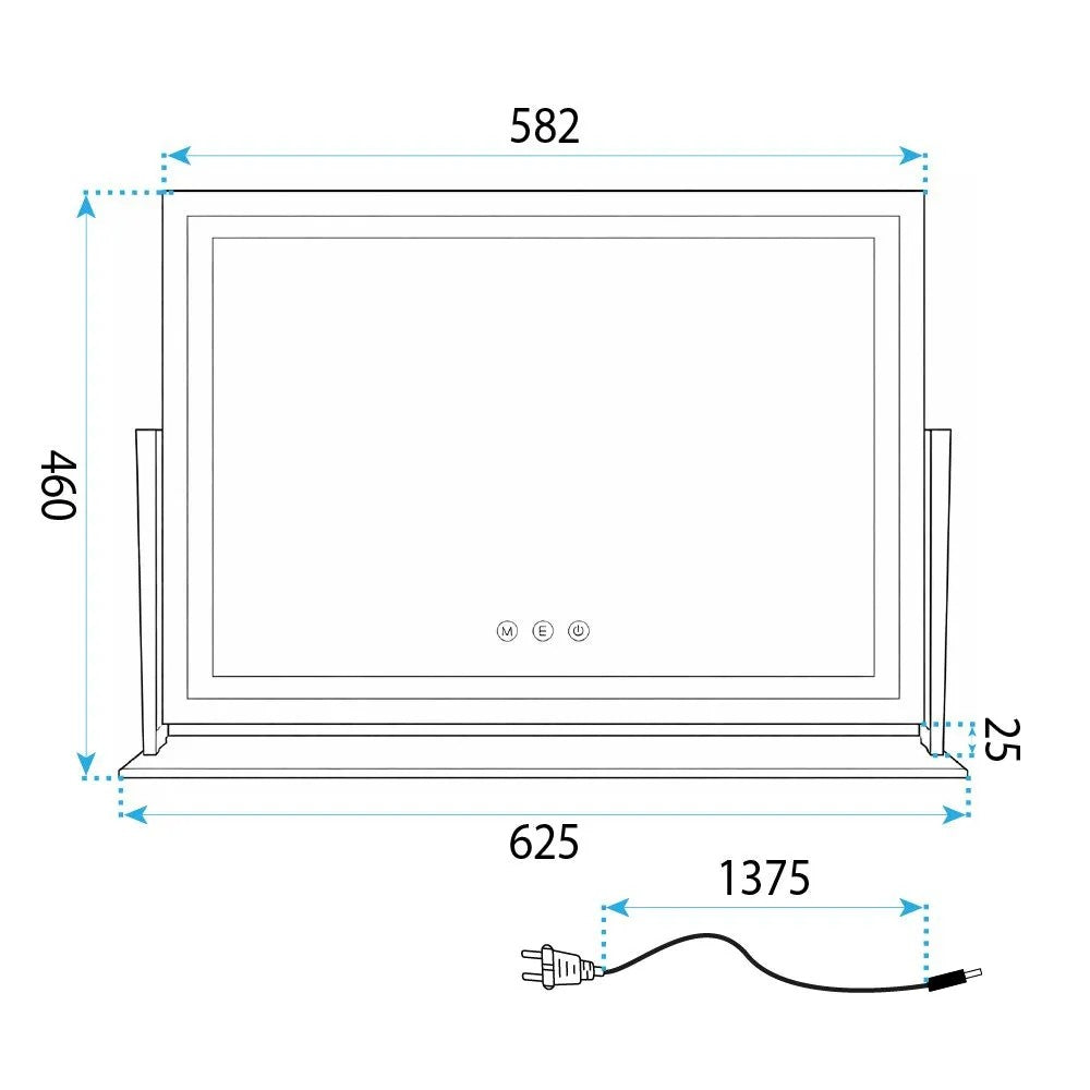 Oglindă LED STUDIO L.Gold 58x45  3