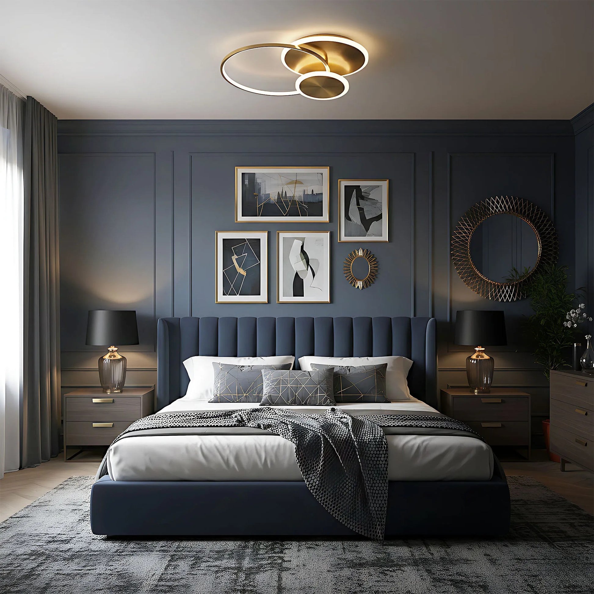 Lampă de tavan APP1711-C Brush Gold LED  3