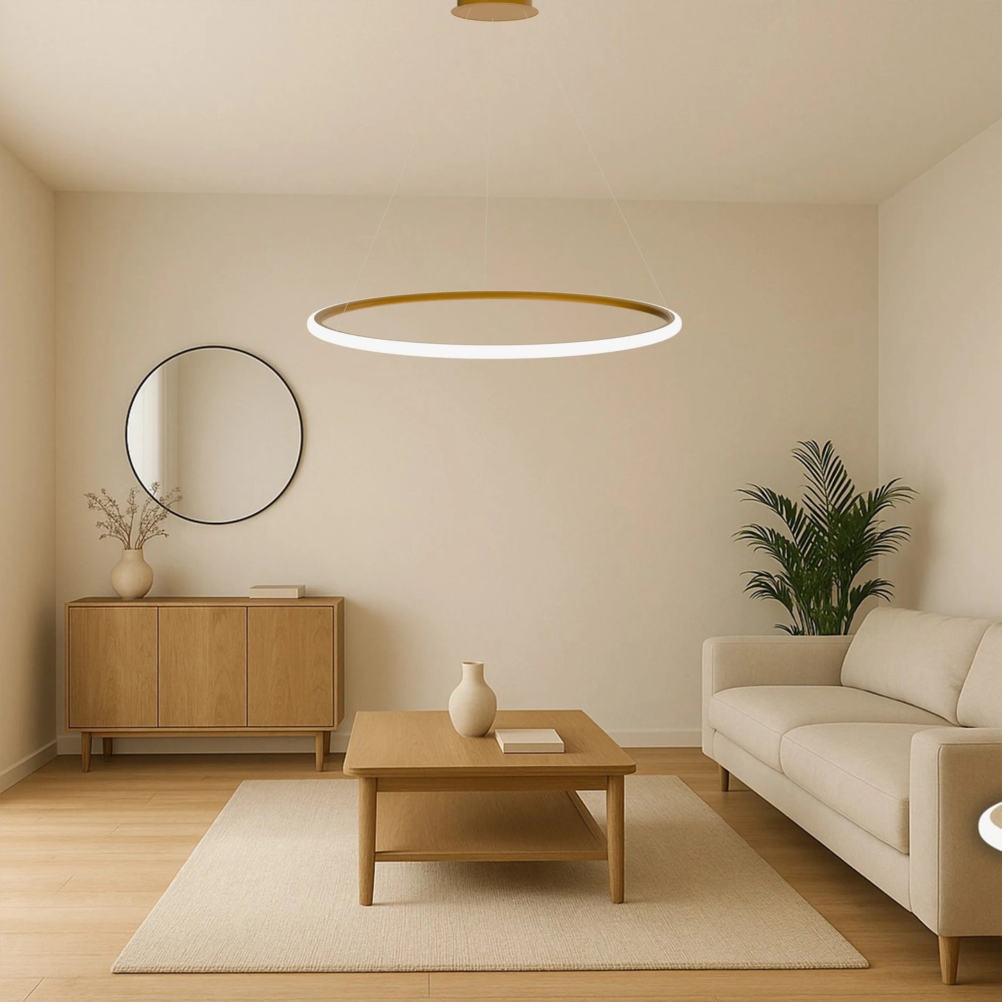 Lampa LED LHJ005-CP BRUSH GOLD  3
