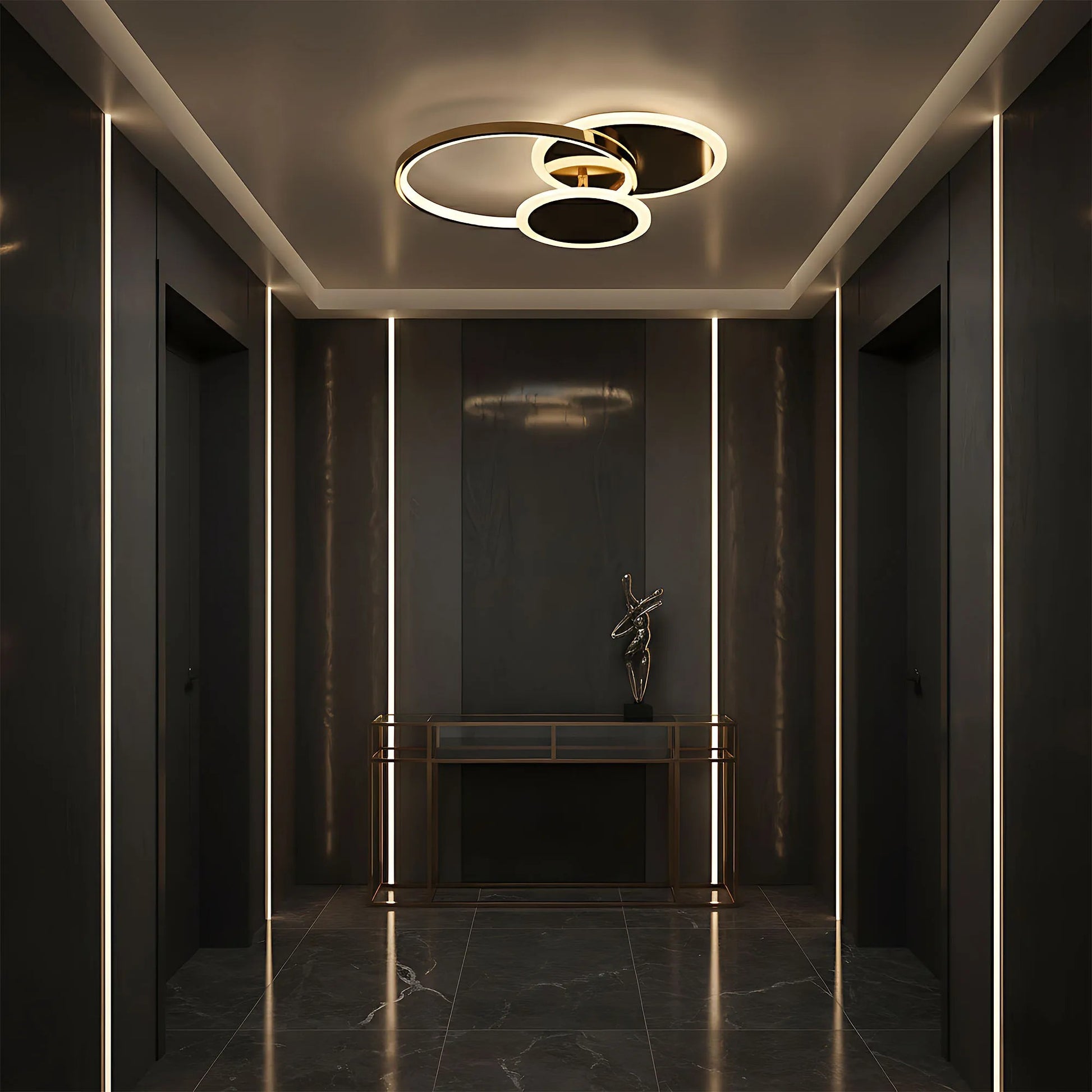 Lampă de tavan APP1710-C Gold LED  3