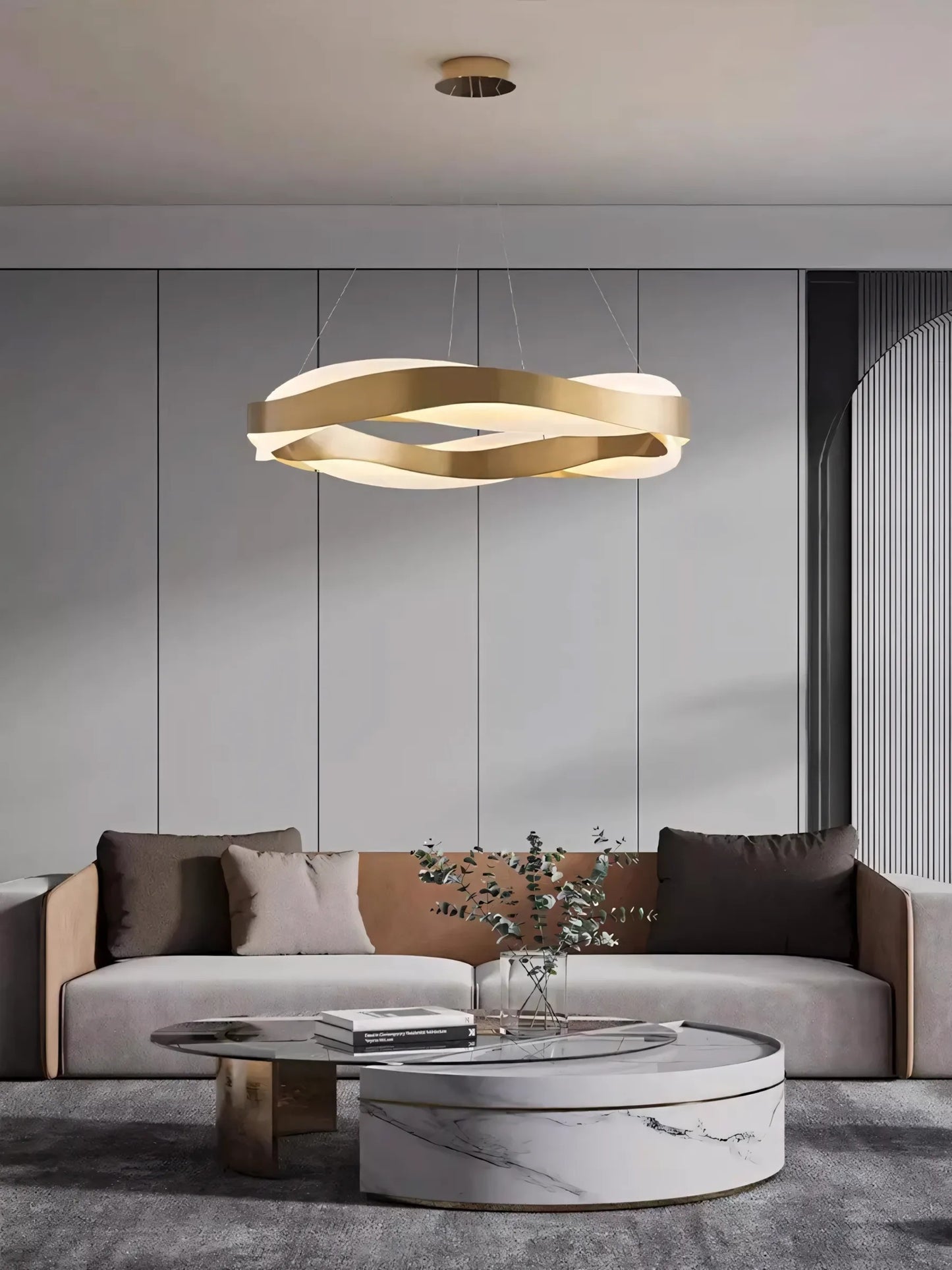 lampă suspendată LED APP1802-CP Brush Gold  3