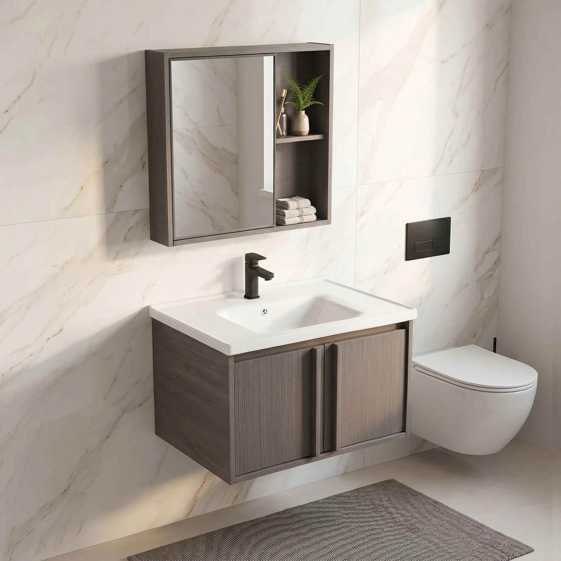 Set mobilier de baie cu lavoar Gama T25023 KJM 60CM  3