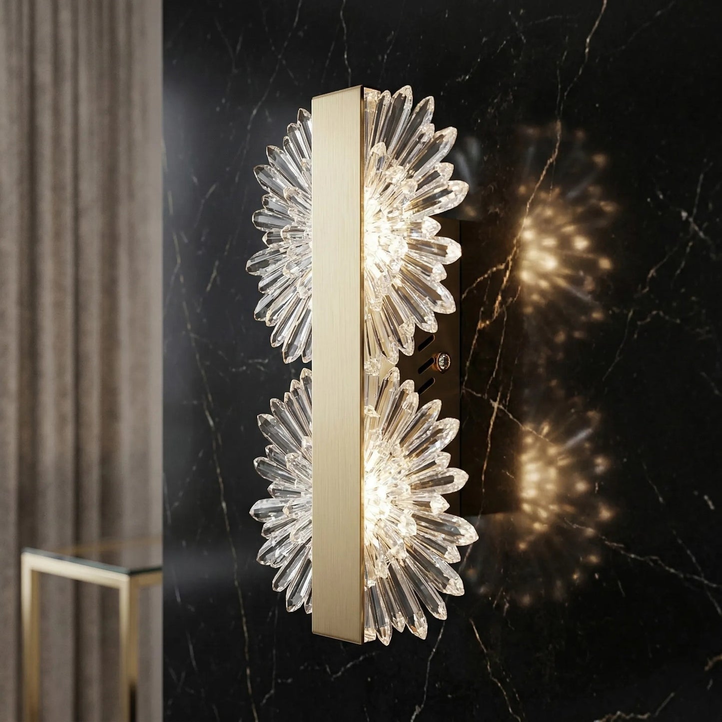 APLICĂ LED DE PERETE G147-2W GOLD BRUSH  3