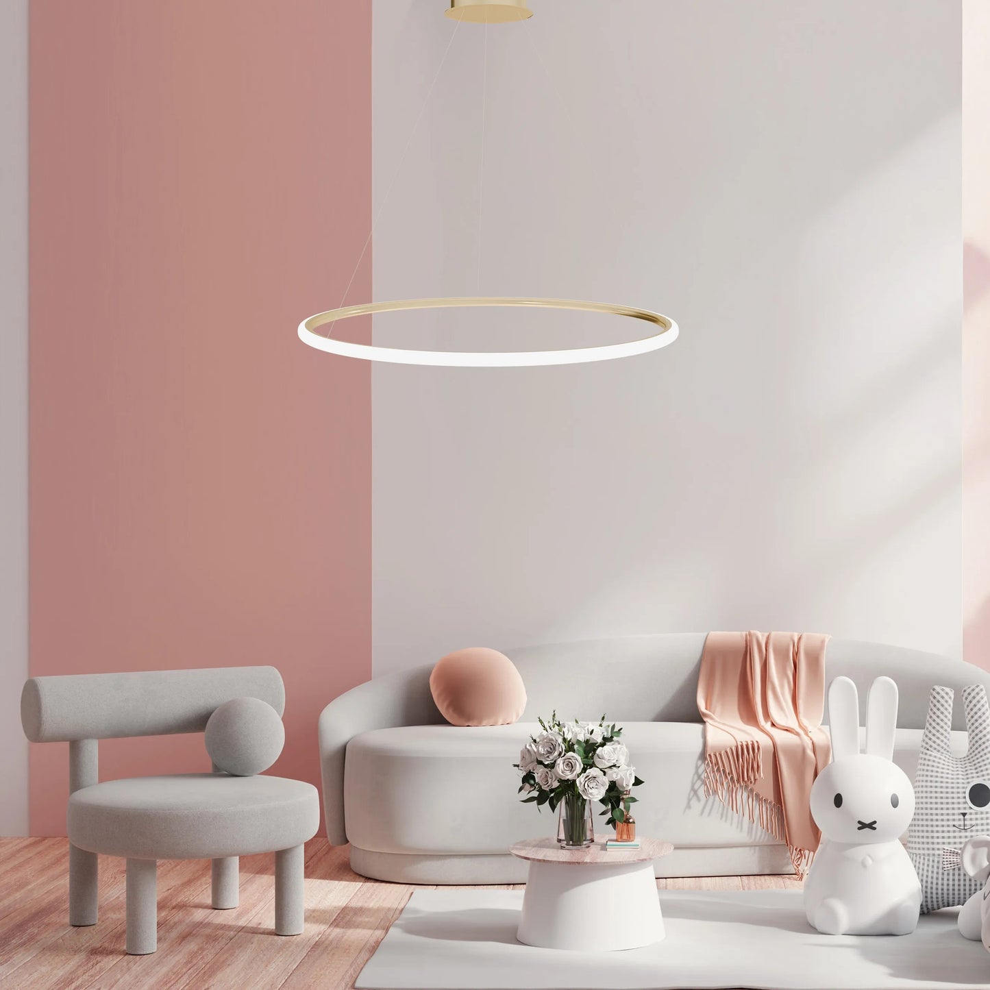 Lampa suspendată LHJ001-CP 40 cm GOLD  3