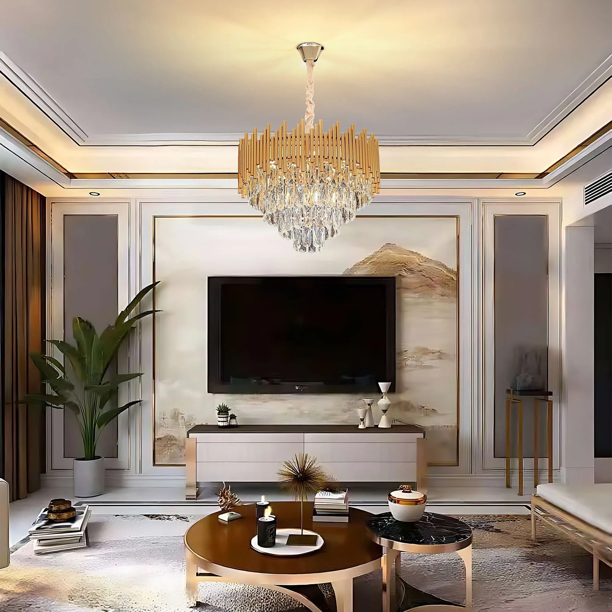 Lampă suspendată Cristal G062-CP 50CM GOLD  3